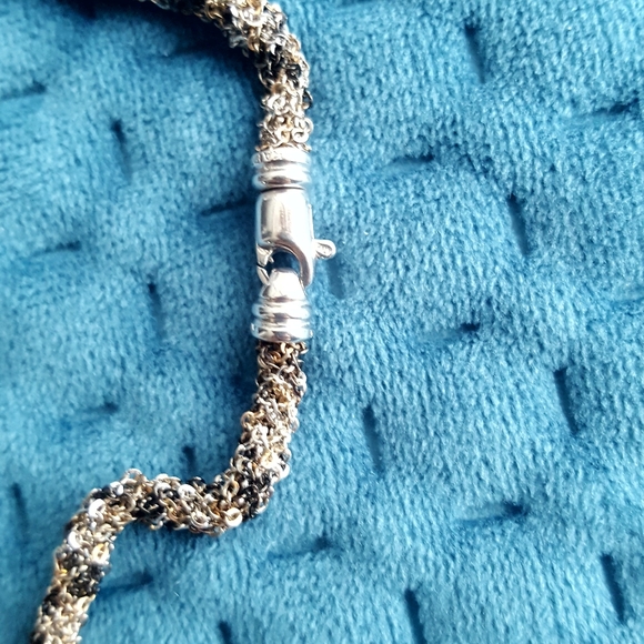 Sterling silver necklace and bracelet set - Picture 6 of 10